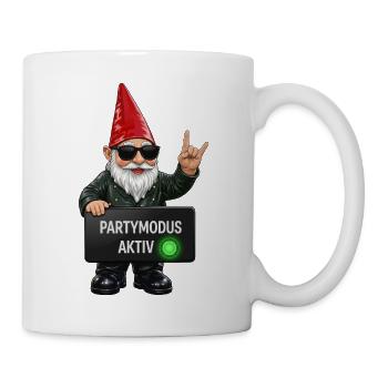 Gnom mit Partymodus Aktiv - Tasse - Weiß - Rechts