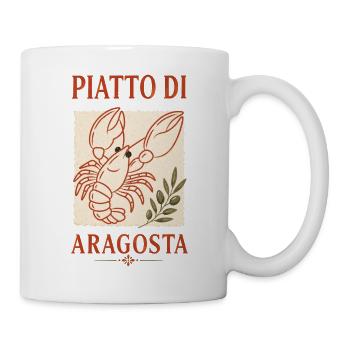 Piatto di Aragosta Hummer Italien Retro - Tasse - Weiß - Rechts