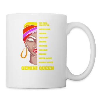 Signe du zodiaque Gémeaux - Mug blanc - blanc - Droite