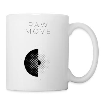 D-Halftone Kreis Muster - Tasse - Weiß - Rechts