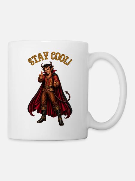 Stay Cool! – Devil Humor - Tasse - Weiß
