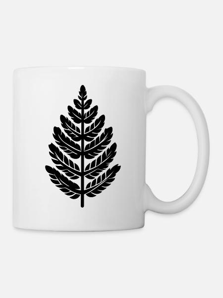 Farn - Tasse - Weiß