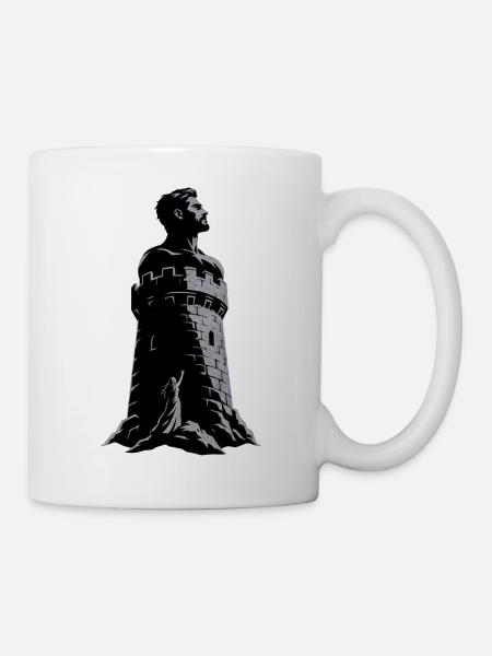 Verstärkte Turmhelden - Tasse - Weiß