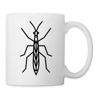 Stick-Insekt - Tasse - Weiß - Rechts