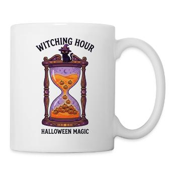 Magische Halloween-Sanduhr - Tasse - Weiß - Rechts