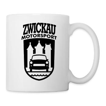 Trabi Motorsport Zwickau Wappen (Farbe änderbar) - Tasse - Weiß - Rechts