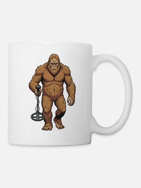Sondengänger Sondler sondeln BIGFOOT-DETECTOR - Tasse - Weiß