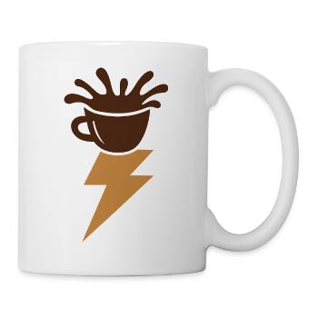 Espressoblitz. - Tasse - Weiß - Rechts