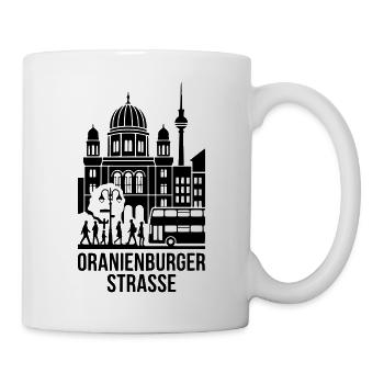 Oranienburger Straße Berlin Souvenir - Tasse - Weiß - Rechts