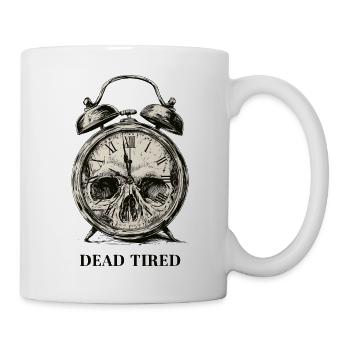 Schädelwecker Zeitlauf - Tasse - Weiß - Rechts