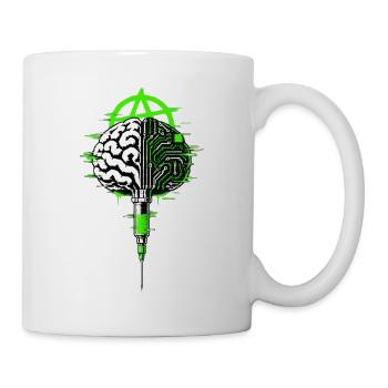 Biopolitischer Saboteur Punk Design - Tasse - Weiß - Rechts