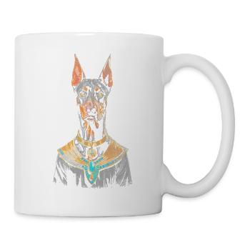 Ägyptischer Dobermann - Tasse - Weiß - Rechts