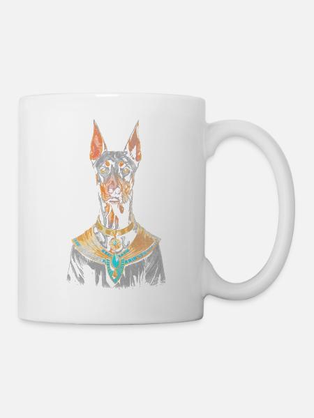 Ägyptischer Dobermann - Tasse - Weiß