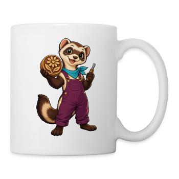 Pfotenwerkstatt Blütenholz - Tasse - Weiß - Rechts