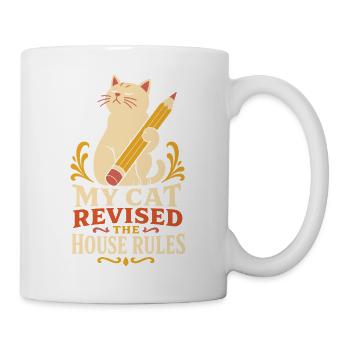 Katze – My Cat Revised the House Rules - Tasse - Weiß - Rechts