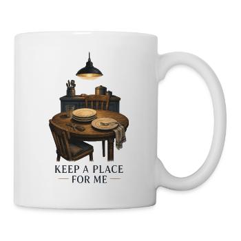 Behalte einen Platz für mich - Tasse - Weiß - Rechts
