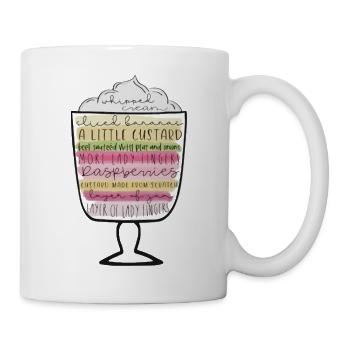 Freunde Thanksgiving Shirt Trifle Frohes Erntedankfest - Tasse - Weiß - Rechts