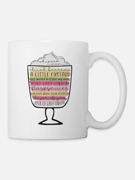 Freunde Thanksgiving Shirt Trifle Frohes Erntedankfest - Tasse - Weiß