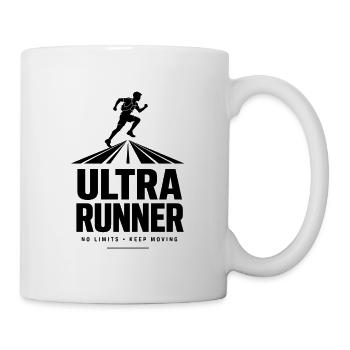Ultra Runner No Limits Lauf Sport T-Shirt - Tasse - Weiß - Rechts