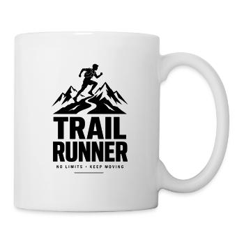 Trail Runner No Limits Lauf T-Shirt - Tasse - Weiß - Rechts
