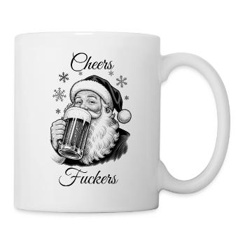 Weihnachtsmann Bierkrug - Tasse - Weiß - Rechts