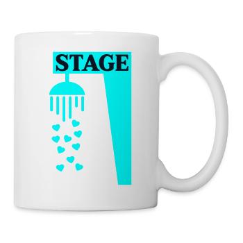Bühnenduschgesang - Tasse - Weiß - Rechts