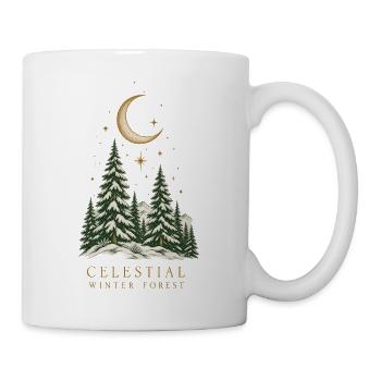 Himmlischer Winterwald - Tasse - Weiß - Rechts