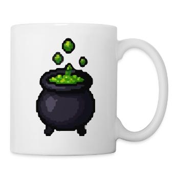 Grüner Zauberbottich - Tasse - Weiß - Rechts