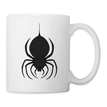 Düstere Spinne mit Roten Augen - Tasse - Weiß - Rechts