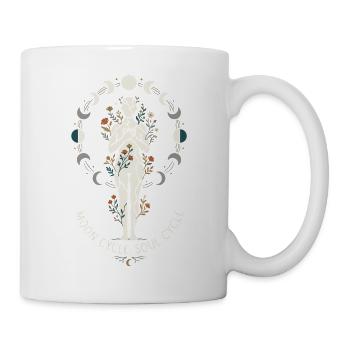 Mondzyklus-Blumengeist-Design - Tasse - Weiß - Rechts
