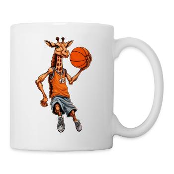 Giraffe Basketball - Tasse - Weiß - Rechts