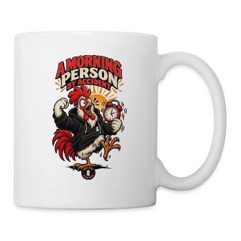 RobVibe Wild Club – Unbeabsichtigter Morgenhahn - Tasse - Weiß - Rechts