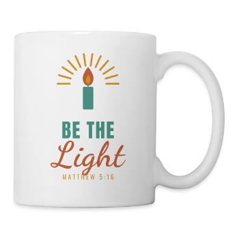 Be The Light – Matthew 5:16 Christian - Tasse - Weiß - Rechts
