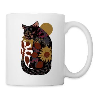 SONNENBLUMENKATZE - Tasse - Weiß - Rechts