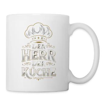 Der Herr der Küche – Königlicher Koch - Tasse - Weiß - Rechts