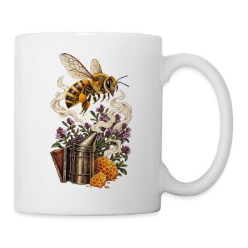 Imkerei Honigbiene - Tasse - Weiß - Rechts