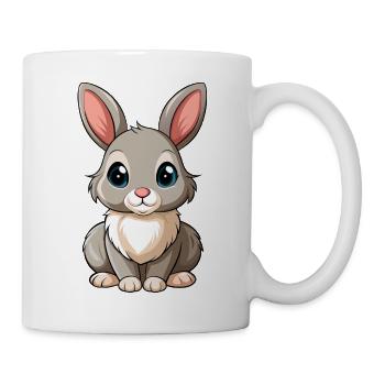 Süßes Kaninchen-Baby - Tasse - Weiß - Rechts