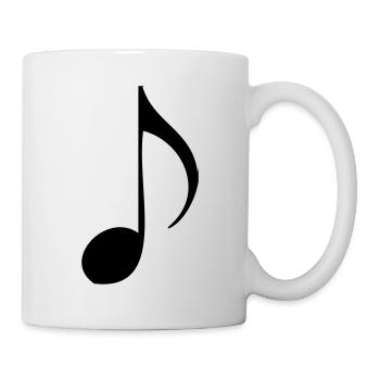 Musiknote - Tasse - Weiß - Rechts