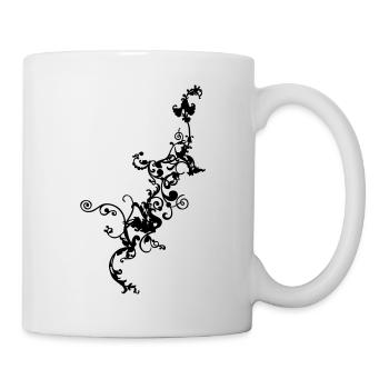 Ornement floral - Mug blanc - blanc - Droite