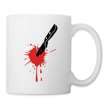 SANG DE COUTEAU - Mug blanc - blanc - Droite