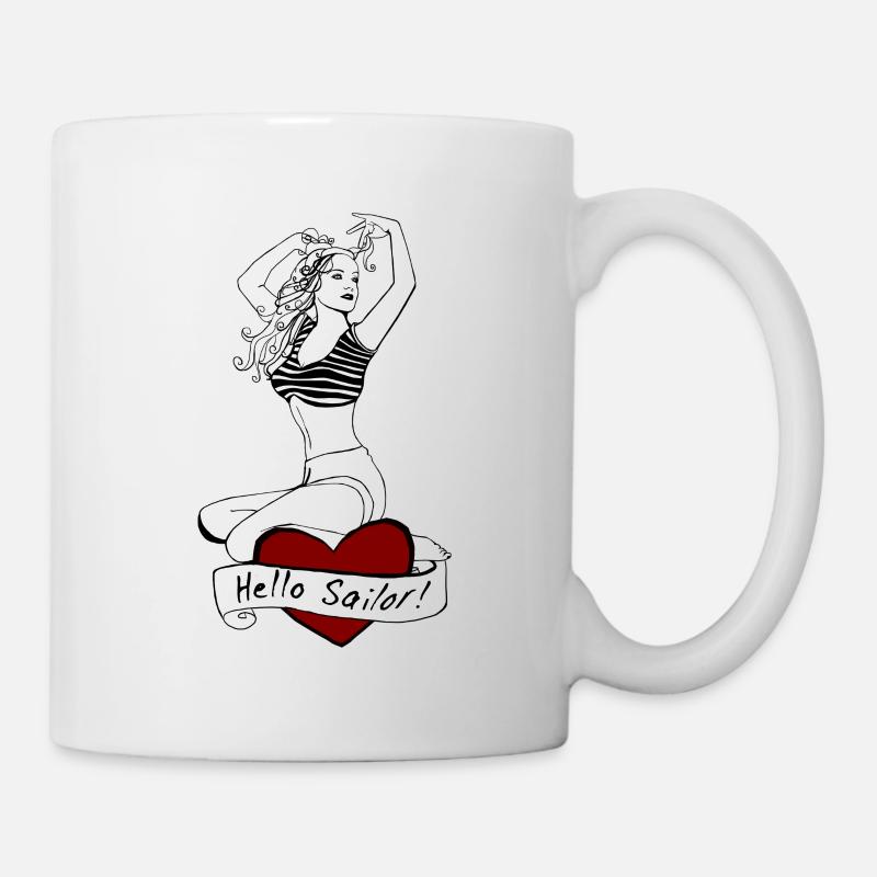 Sailor Pin up - Mug - white