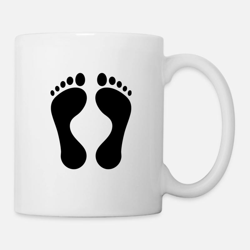 Pieds - Mug blanc - blanc
