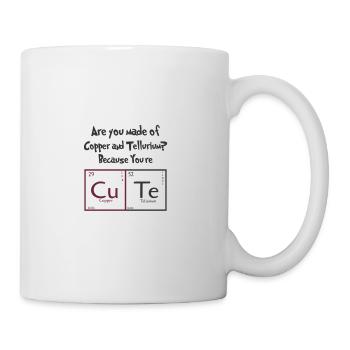 Tableau périodique CuTe - Mug blanc - blanc - Droite
