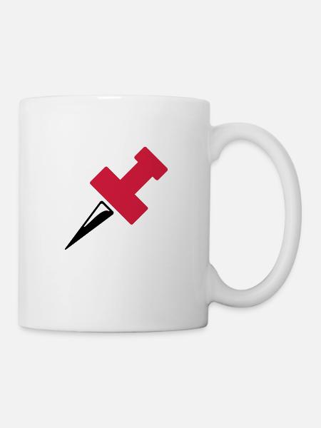 Pin or pin needle - Mug - white