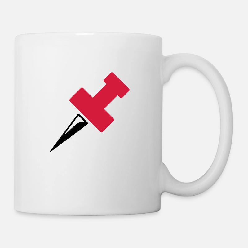 Pin bzw. Pinnadel - Tasse - Weiß