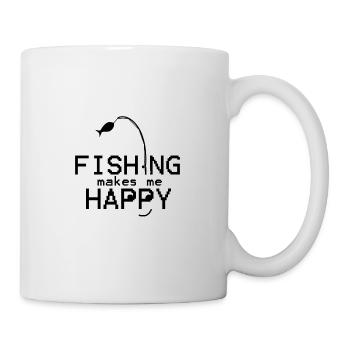 Pêche - Mug blanc - blanc - Droite