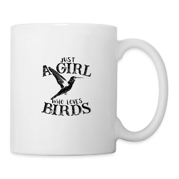 Bird conservationist Only one girl who loves birds. - Mug - white - Right