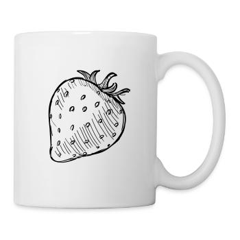 Fraise de la - Mug blanc - blanc - Droite