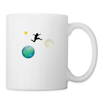 Sauter de la planète - Mug blanc - blanc - Droite