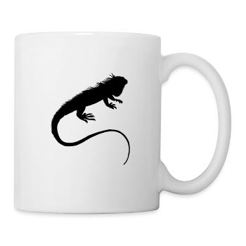 Leguan - Tasse - Weiß - Rechts